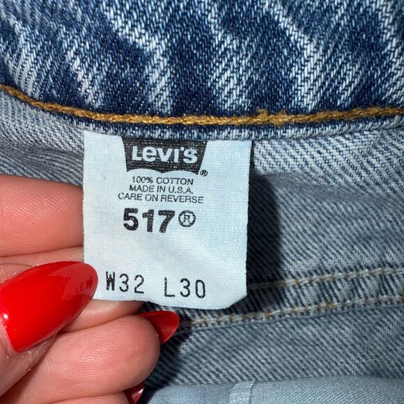 Vintage Levi's Orange Tab 517 Jean - Blue 32x30 - Picture 8 of 9